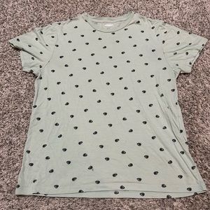 Old Navy Soft Washed T-Shirt Leaf Print Men’s Medium Green
